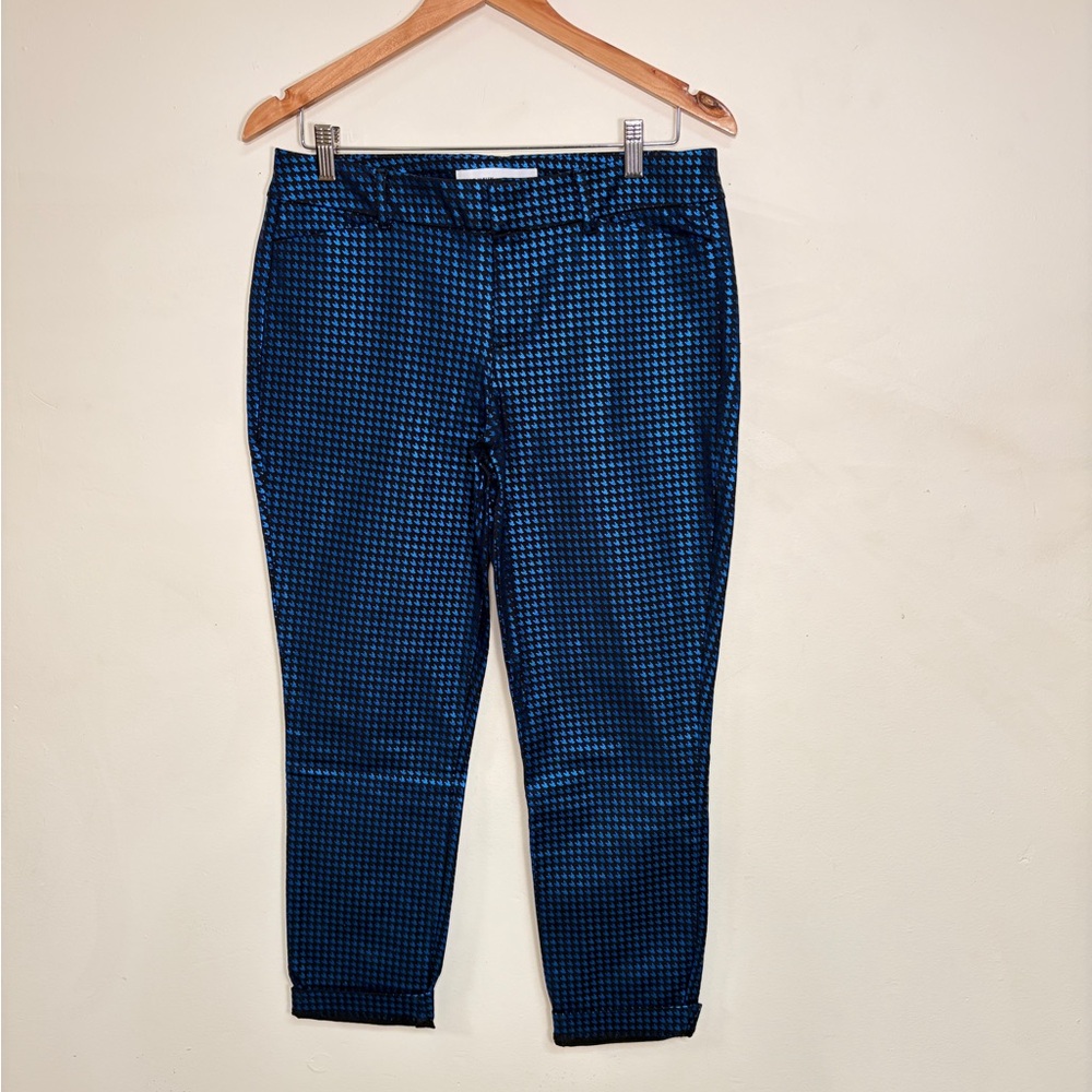 Old Navy Women's Metallic Blue Pants  - Size 10
